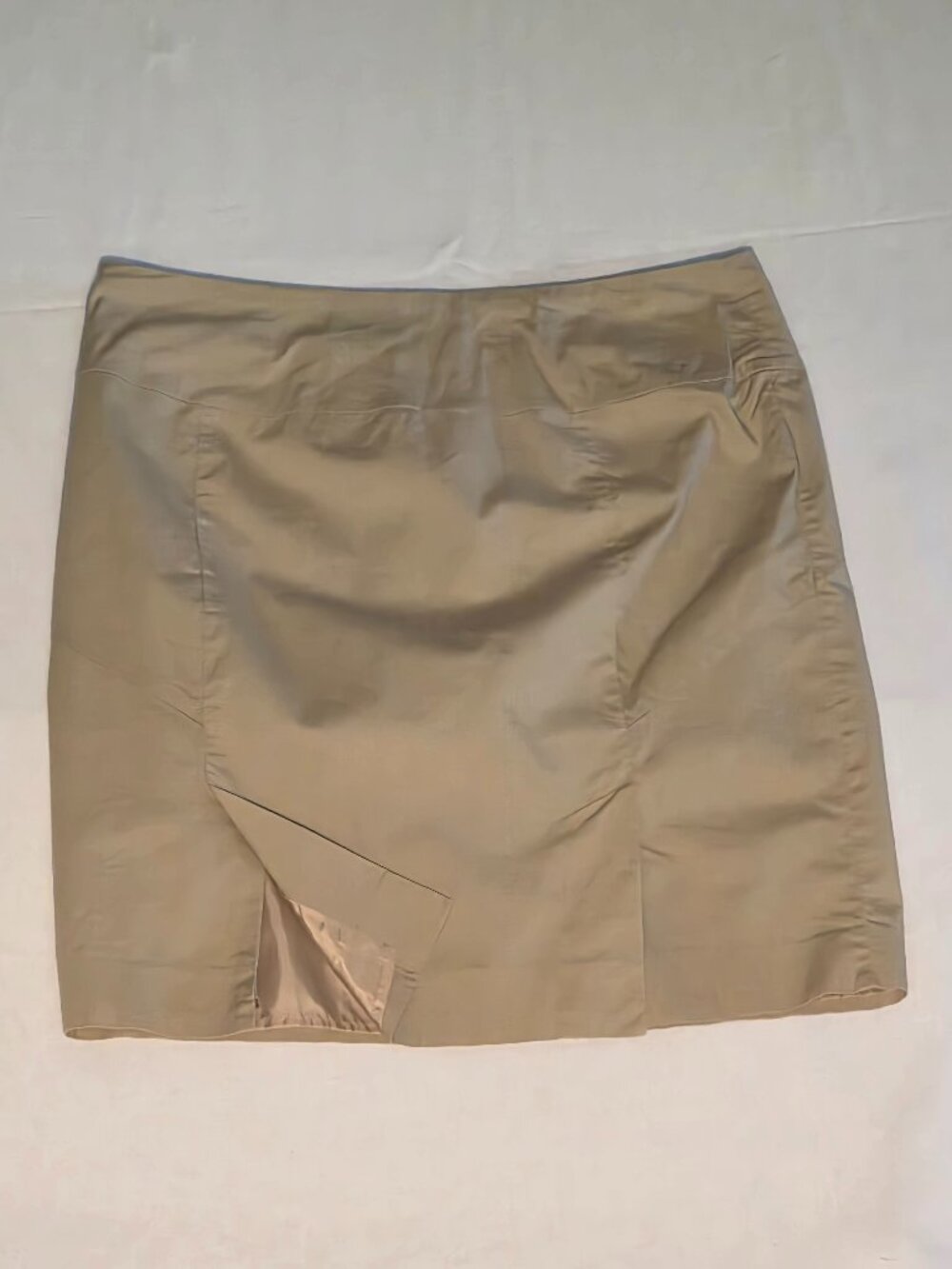 Gap lined cotton khaki knee length skirt - Picture 2 of 5